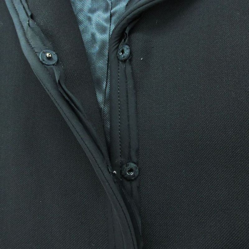 Prada Piping Long Coat Black 38