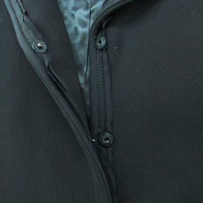 Prada Piping Long Coat Black 38