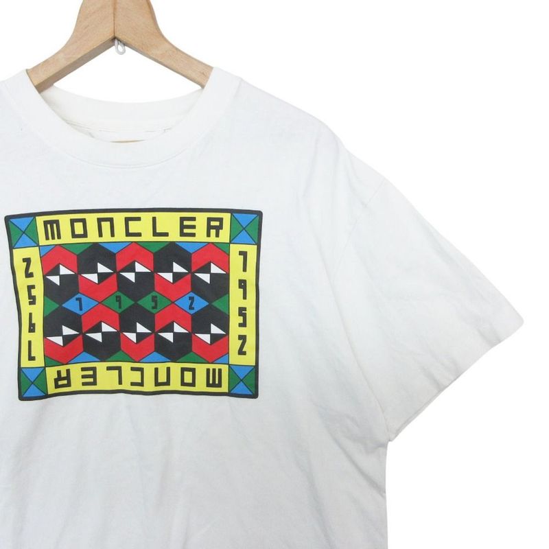 Moncler Genius Mont Cles Luzi Nias Grid SS T-Shirt Short Sleeve Cut Off Top