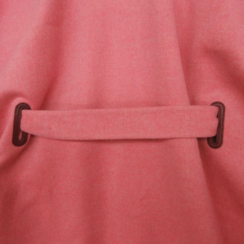 Hermes Double Face Opera Cape with Belt Cashmere Coat Pink 38