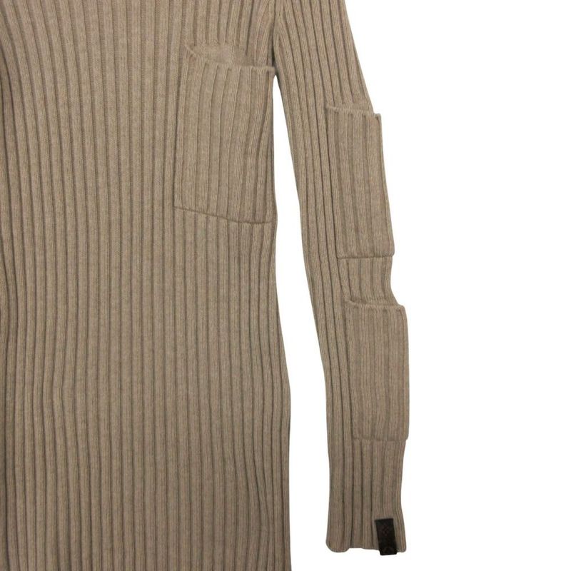 Louis Vuitton Pocket Long Sleeve Knit Dress Long Length Huk