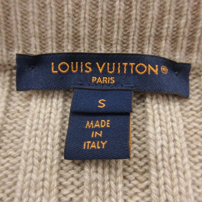 Louis Vuitton Pocket Long Sleeve Knit Dress Long Length Huk
