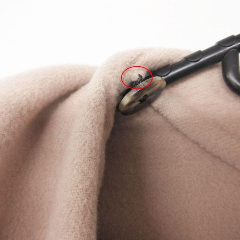 Hermes Cashmere Double Face Light Coat Outer with Belt 36 S Long Pink