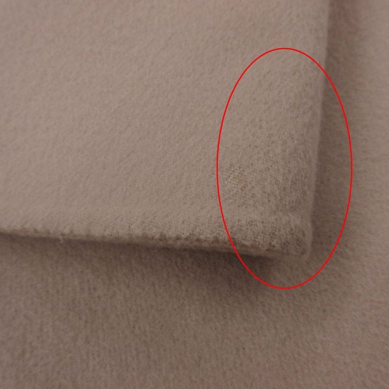 Hermes Cashmere Double Face Light Coat Outer with Belt 36 S Long Pink