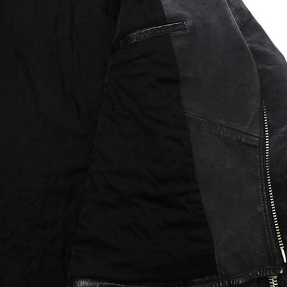 Celine Classic Biker Double Riders Leather Jacket Black 46