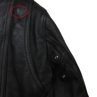 Celine Classic Biker Double Riders Leather Jacket Black 46