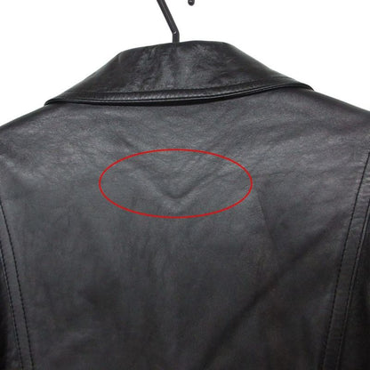 Celine Classic Biker Double Riders Leather Jacket Black 46
