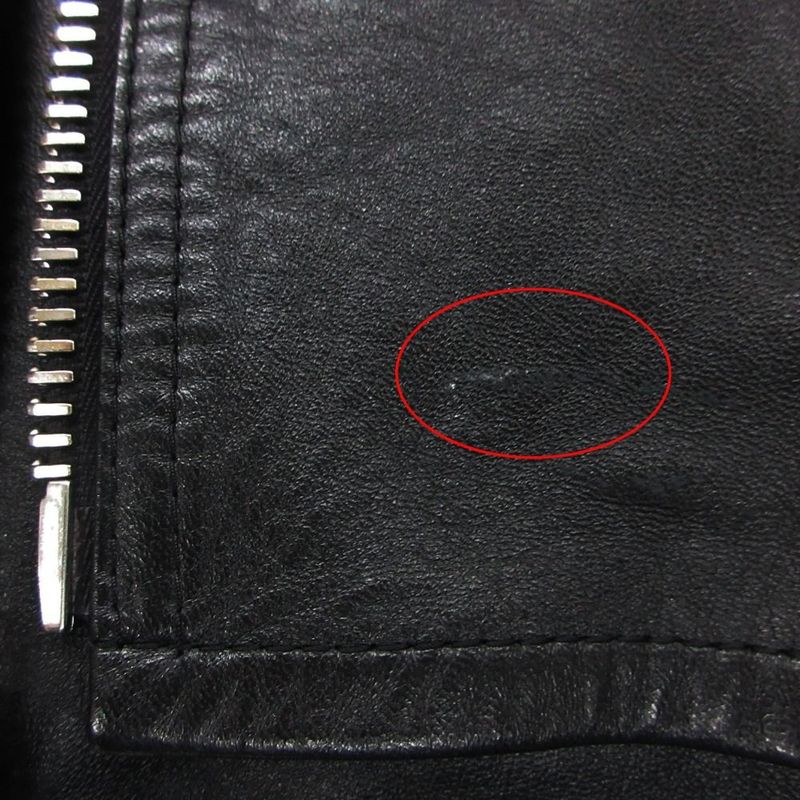 Celine Classic Biker Double Riders Leather Jacket Black 46