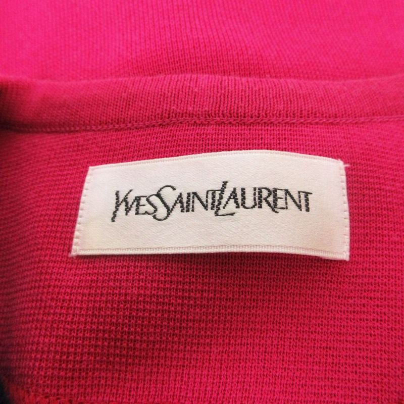 Saint Laurent Yves Vintage Short Sleeve Knit Jacket Purple
