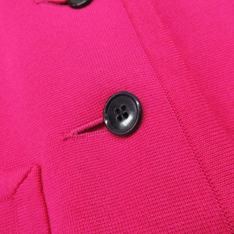 Saint Laurent Yves Vintage Short Sleeve Knit Jacket Purple