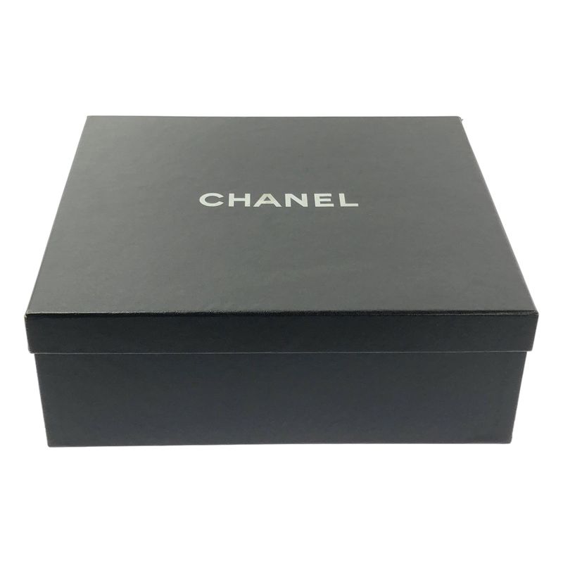 Chanel Leather CC Logo Side Zip Short Boots 38 Black