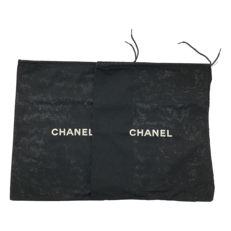 Chanel Leather CC Logo Side Zip Short Boots 38 Black