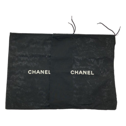 Chanel Leather CC Logo Side Zip Short Boots 38 Black