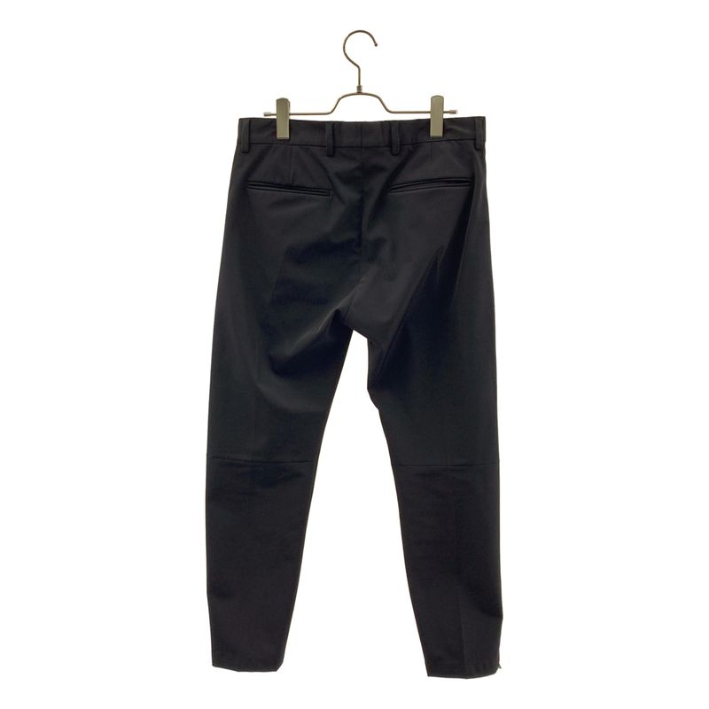 Prada Zip Tapered Trousers Pants 44 Black