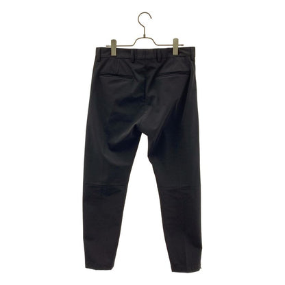 Prada Zip Tapered Trousers Pants 44 Black