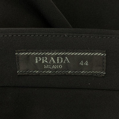 Prada Zip Tapered Trousers Pants 44 Black