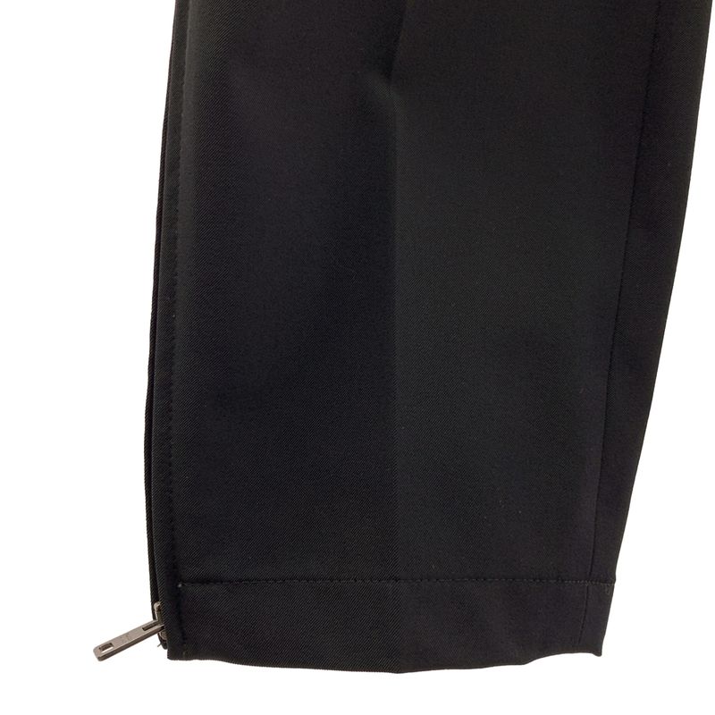 Prada Zip Tapered Trousers Pants 44 Black