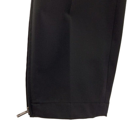 Prada Zip Tapered Trousers Pants 44 Black