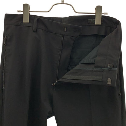 Prada Zip Tapered Trousers Pants 44 Black