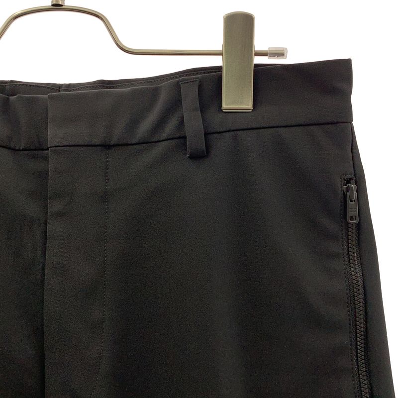 Prada Zip Tapered Trousers Pants 44 Black
