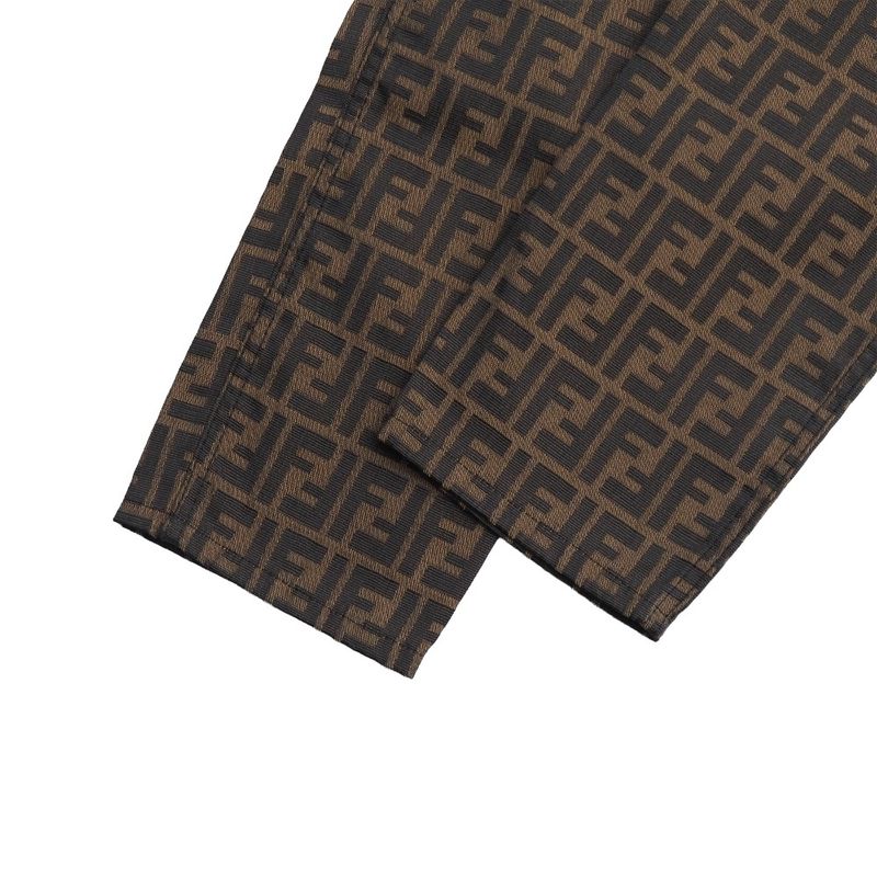 Fendi Vintage Pants 42 Zucca Double Tapered