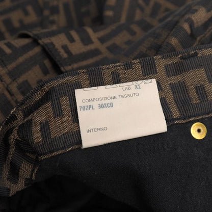 Fendi Vintage Pants 42 Zucca Double Tapered