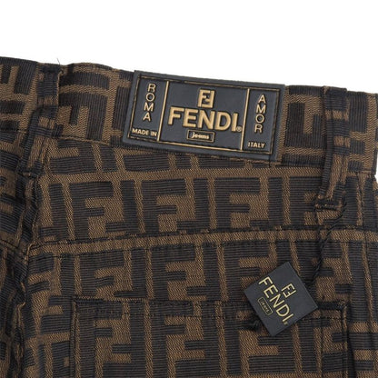 Fendi Vintage Pants 42 Zucca Double Tapered