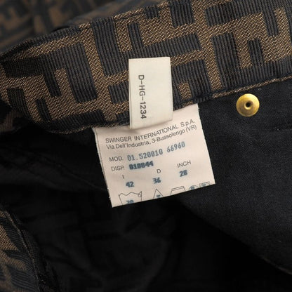 Fendi Vintage Pants 42 Zucca Double Tapered
