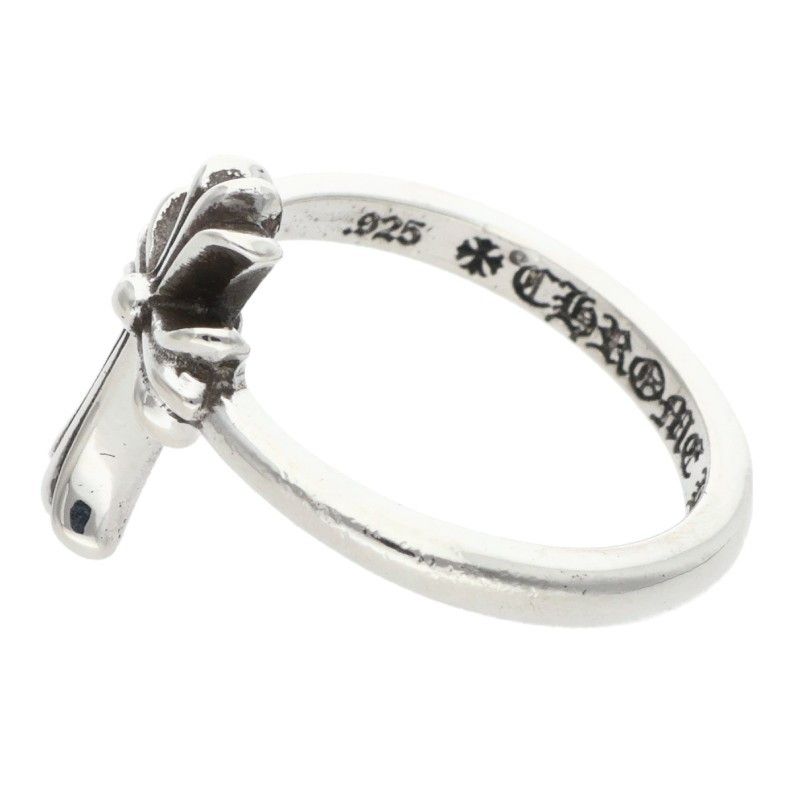 Chrome Hearts Bubblgm CH Crs Bubblegum CH Cross Silver Ring