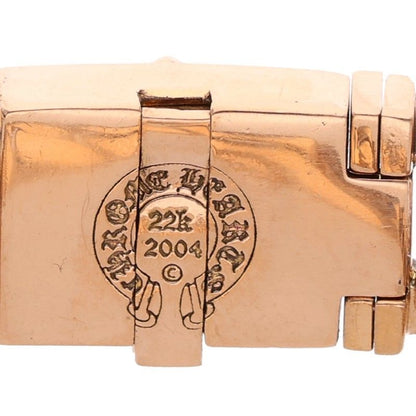 Chrome Hearts 22k Bby Box ID Baby Box ID BS Gold Bracelet