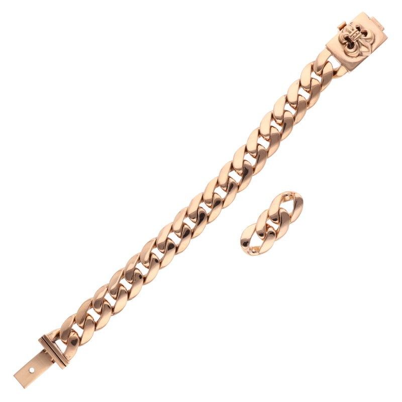 Chrome Hearts 22k Bby Box ID Baby Box ID BS Gold Bracelet