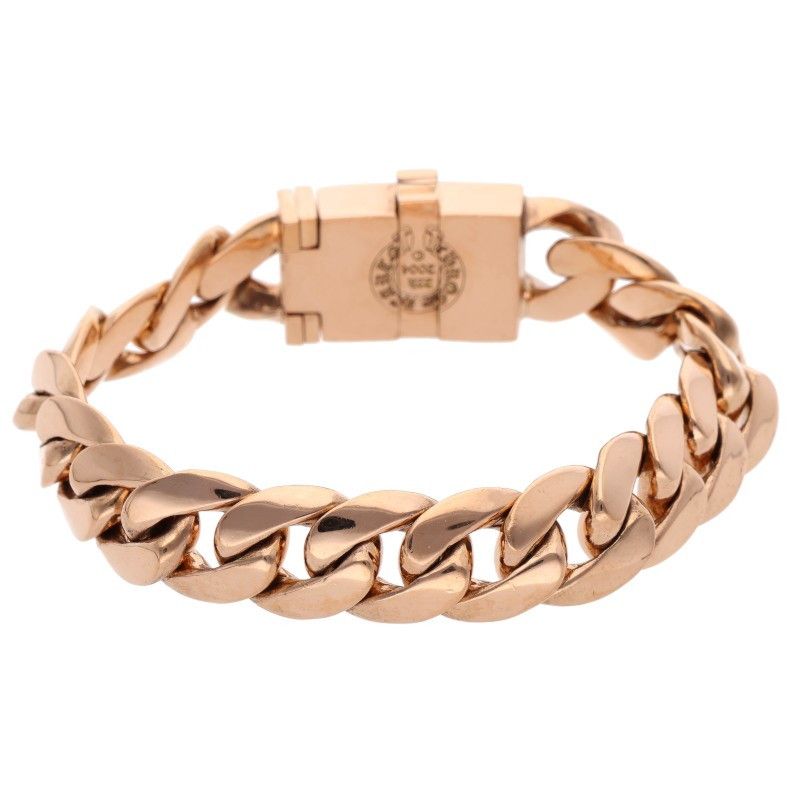 Chrome Hearts 22k Bby Box ID Baby Box ID BS Gold Bracelet