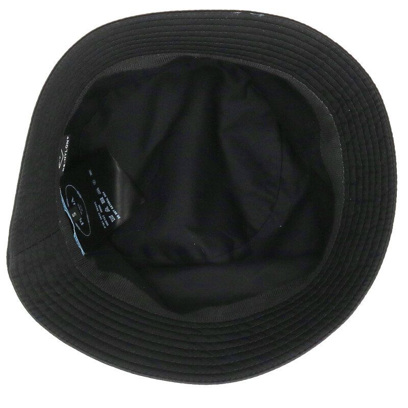 Prada Triangle Plate Cotton Bucket Hat