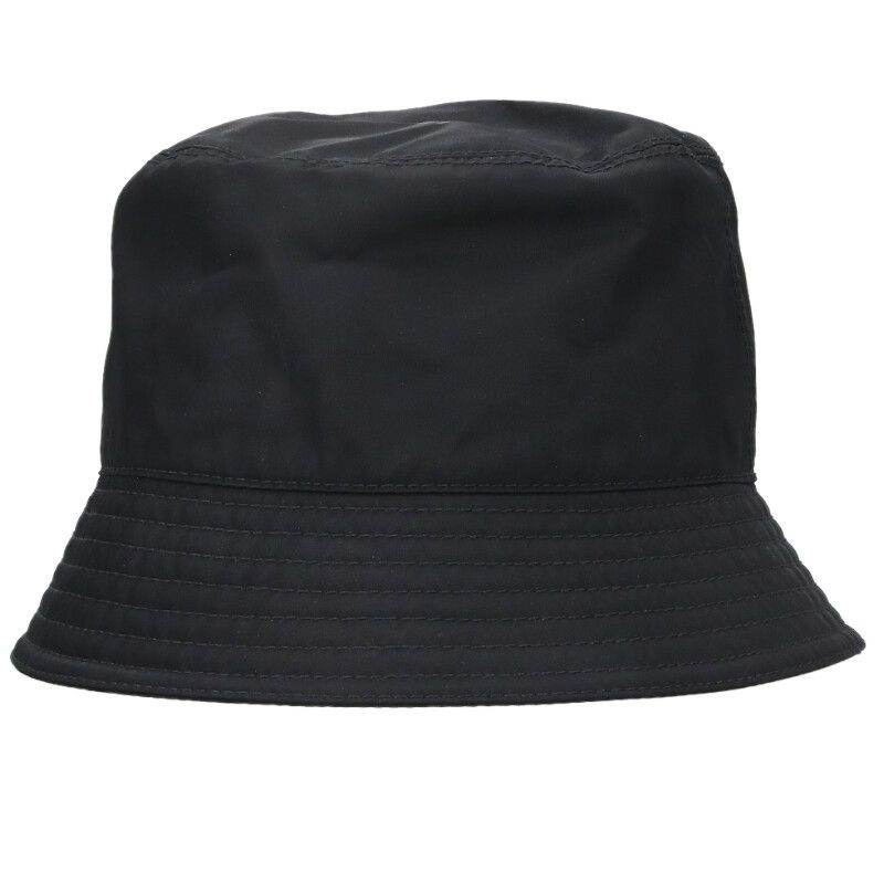 Prada Triangle Plate Cotton Bucket Hat