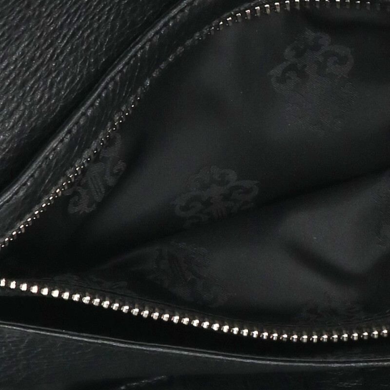Chrome Hearts Wave Cross Ball Button Leather Wallet