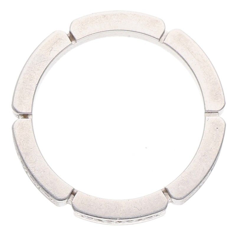 Cartier Maillon Panthère 18k White Gold Half Diamond Ring 49