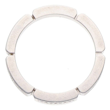 Cartier Maillon Panthère 18k White Gold Half Diamond Ring 49
