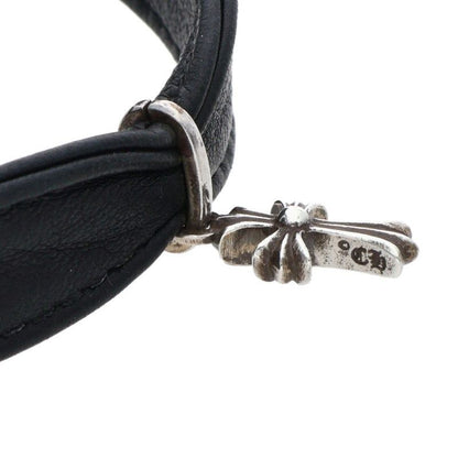 Chrome Hearts Baby Leather Choker with Fat Necklace