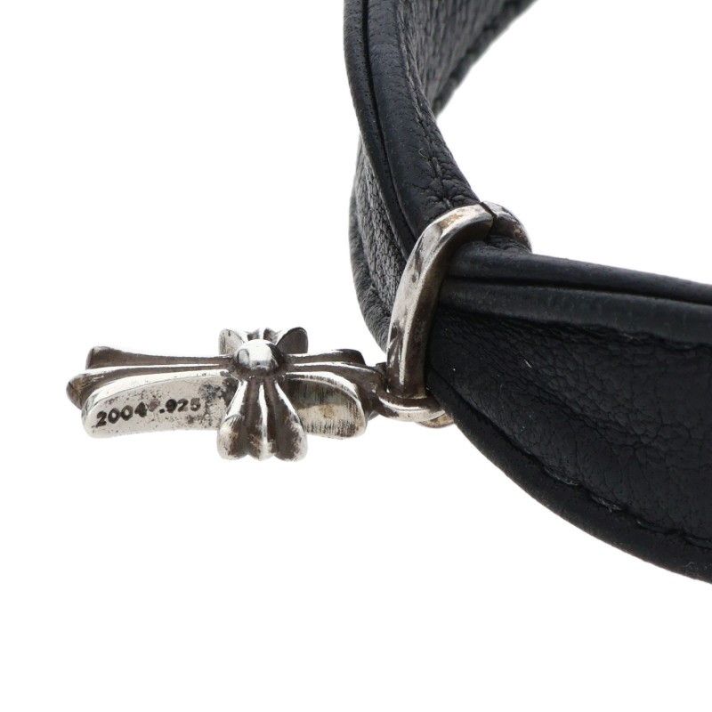 Chrome Hearts Baby Leather Choker with Fat Necklace