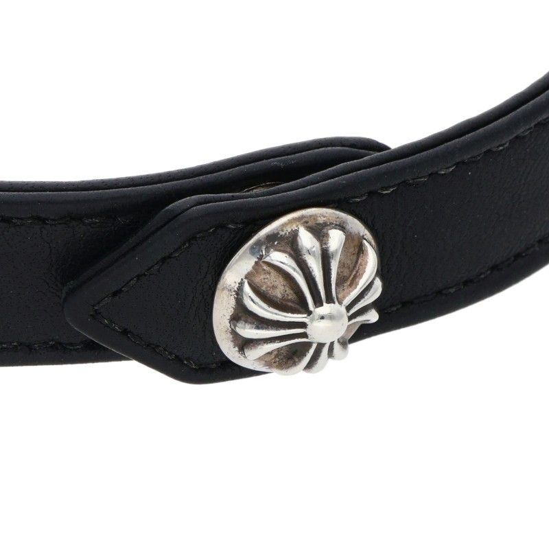 Chrome Hearts Baby Leather Choker with Fat Necklace