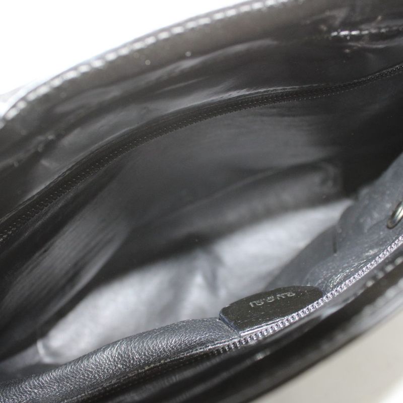 Gucci Bamboo Handbag Tote Leather Black