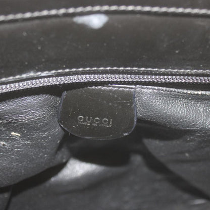 Gucci Bamboo Handbag Tote Leather Black