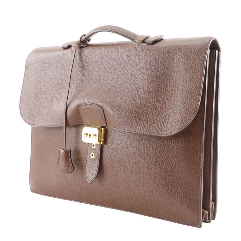 Hermes Sac a Depeche 38 Fjord Brown C Business Bag