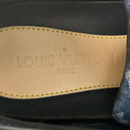 Louis Vuitton Sneakers 7 Blue Dark Navy White Leather