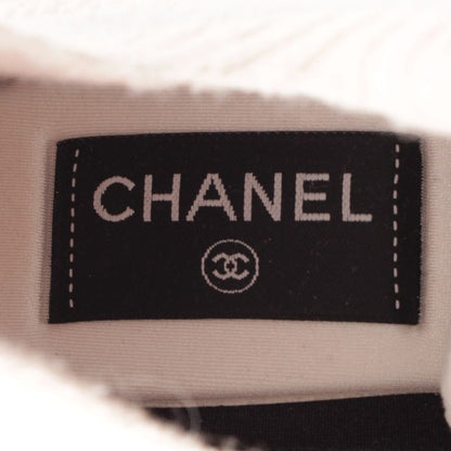 Chanel CC Logo Knit Socks Sneakers Shoes Pink 36