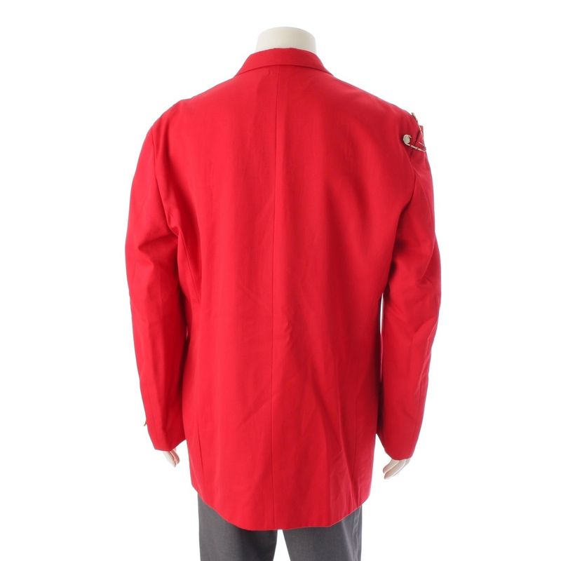 Versace Gianni Medusa Safety Pin Jacket Red