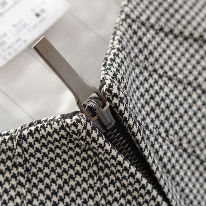 Dior Lamb Leather Wool Galiano Era Houndstooth Jacket Black