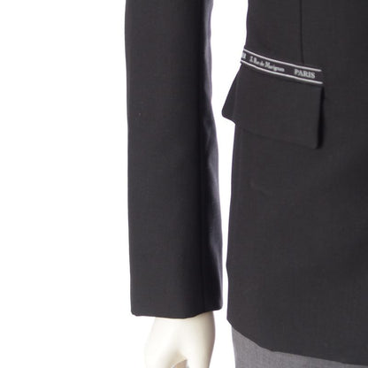 Dior Wool Mohair Atelier Tee Teil Jacket Black 42