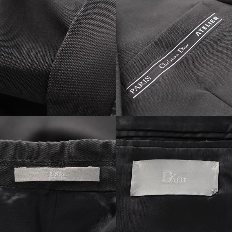 Dior Wool Mohair Atelier Tee Teil Jacket Black 42