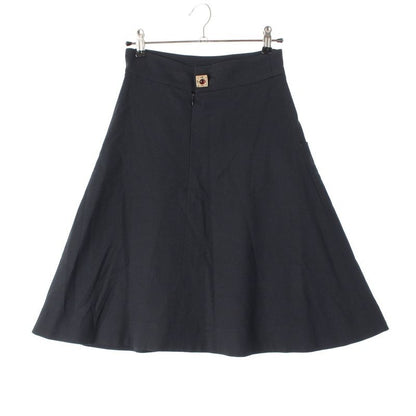 Chanel Wool Blend CC Logo Visual Skirt
